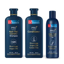 Dr. Batras PRO+ Hair Fall Control Shampoo 350ml + Conditioner 350ml + Hair Oil 200ml-45