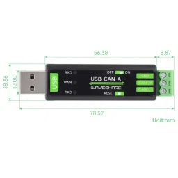 Waveshare USB to CAN-A Adapter with STM32 Chip Solution image 4