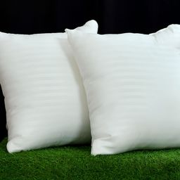 UrbanArts White 2 Pcs Striped Filled Cushion-image-50