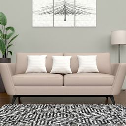 Kuber Industries Pack Of 3 White Pre-Filled Cushions-13