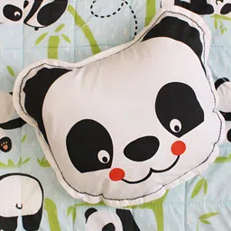 Silverlinen Black Panda Shape Pre Filled Cushion-image-89