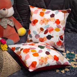 STUDIOHMK 2 Pcs Printed Square Cushion Cover-13