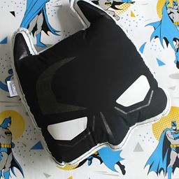 Silverlinen Black Batman Mask Shape Cushion-picture-57