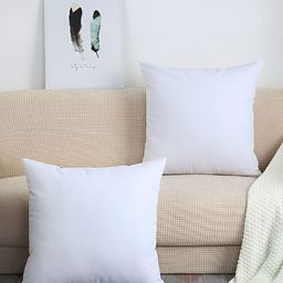 UrbanArts White 2 Pcs Square Fibre Cushion Fillers-25