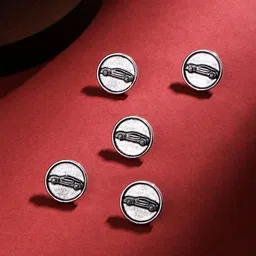 COSA NOSTRAA Set of 7 Circular Car Power Textured Buttons-13