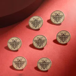 COSA NOSTRAA Set of 7 Flying Wonder Textured Buttons-71