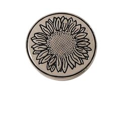 COSA NOSTRAA Set Of 7 Circular Sunflower Glitter Textured Buttons image 4