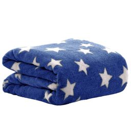 OyO Baby Blue & White Fleece Mild Winter Single Bed Blanket-image-80