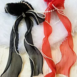 Proplady Women Set of 2 Embellished Ponytail Holders-84