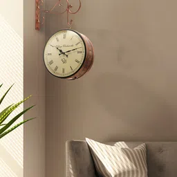 green girgit Bronze-Toned 30.4 cm Analogue Vintage Wall Clock-image-26