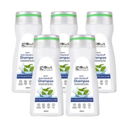 Globus naturals Set Of 5 Green Tea Herbal Anti-Dandruff Itchy Scalp Shampoo - 200 ml Each-11
