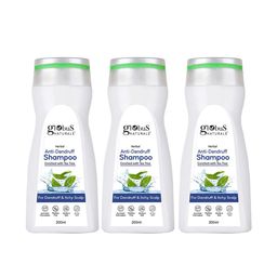 Globus naturals Set Of 3 Green Tea Herbal Anti-Dandruff Itchy Scalp Shampoo - 200 ml Each-image-19