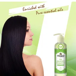 KEYA SETH Set of 2 Oil Balance Volume Shampoos Oily Scalp - Anti-Dandruff - 200ml each image 5