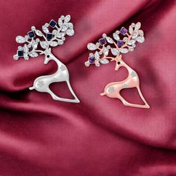 Mahi Set Of 2 Deer-Shaped Lapel Pin Brooch-image-83