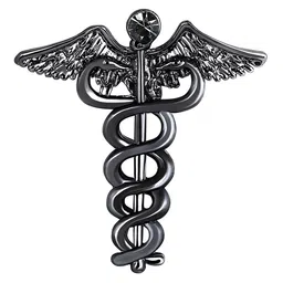 Mahi Caduceus Doctor's Lapel Brooch Pin-image-2
