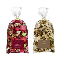 SOUL & SCENTS 2-Pcs Pink & Beige Rose & Vanilla Potpourri - 140 g Each-20