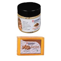Deyomkar Set of Herbal Sandalwood Face Pack & Soap-15