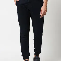 Bewakoof Men Navy Blue Cotton Joggers-image-15