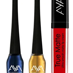 AYA Set of 2 Liquid Eyeliner &  Liquid Lipstick-22