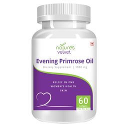 Natures Velvet Evening Primrose Oil (1000 mg),  60 softgels -65