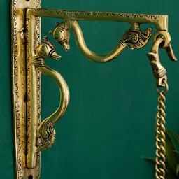 DecorTwist Gold Toned Peacock-Designed Wall Hook-picture-41
