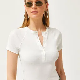 Olalook Round Neck Raglan Sleeves Top-picture-23