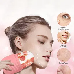 Adbeni Set Of 3 Jade Roller & Gua Sha Stone With Ice Roller Facial Tool kit image 4