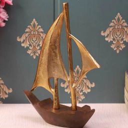de maison decor Raw Matt Gold Aluminium Handcrafted Nautical Sailing Boat-picture-22