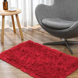 LUXEHOME INTERNATIONAL Maroon Solid 2000 GSM Doormat-image-46