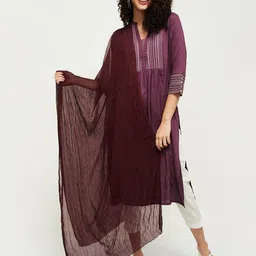 max Maroon Dupatta-11