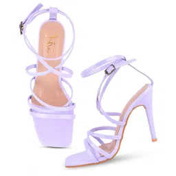 JM Looks Strappy Stiletto Heels With Ankle Loop image 5