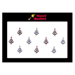 Comet Busters 10 Pcs Reusable Designer Bindis - Multicoloured-3