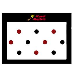 Comet Busters 10 Pcs Reusable Bindis - Black & Red-32