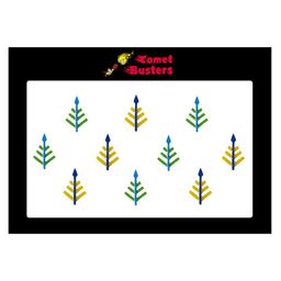 Comet Busters 10 Pcs Reusable Designer Bindis - Multicoloured-0