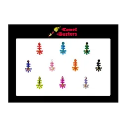 Comet Busters 10 Pcs Multicolored Bindi-13