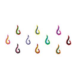 Comet Busters 10 Pcs Reusable Designer Bindis - Multicoloured-8