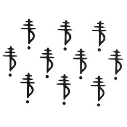 Comet Busters 10 Pcs Black Reusable Bindi-15