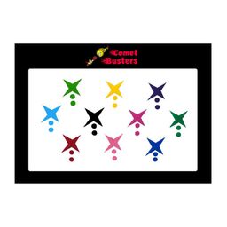 Comet Busters 10 Pcs Multicolored Star-Shaped Bindi-49