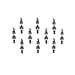 Comet Busters Black Bindis - 10 Pcs-41