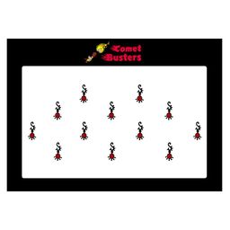 Comet Busters 12 Pcs Reusable Designer Bindis - Black & Maroon-51