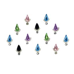 Comet Busters Multicolored Stone-Studded Bindis - 12 Pcs-10