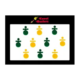 Comet Busters Yellow & Green Set Of 12 Bindi Sindoor-36