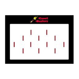 Comet Busters 12 Pcs Reusable Designer Bindis - Red-54