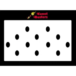 Comet Busters 12 Pcs Reusable Oval Bindis - Black-39