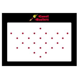 Comet Busters 24 Pcs Reusable Bindis - Red-96