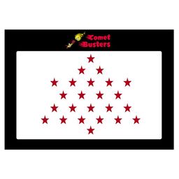 Comet Busters 24 Pcs Reusable Designer Star Bindis - Red-63