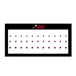 Comet Busters 33 Pcs Reusable Bindis - Burgundy-45