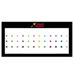 Comet Busters 36 Pcs Reusable Bindis - Multicoloured-22
