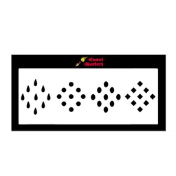 Comet Busters 36 Pcs Reusable Designer Bindis - Black-37