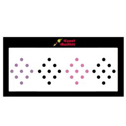 Comet Busters 36 Pcs Reusable Bindis - Multicoloured-56
